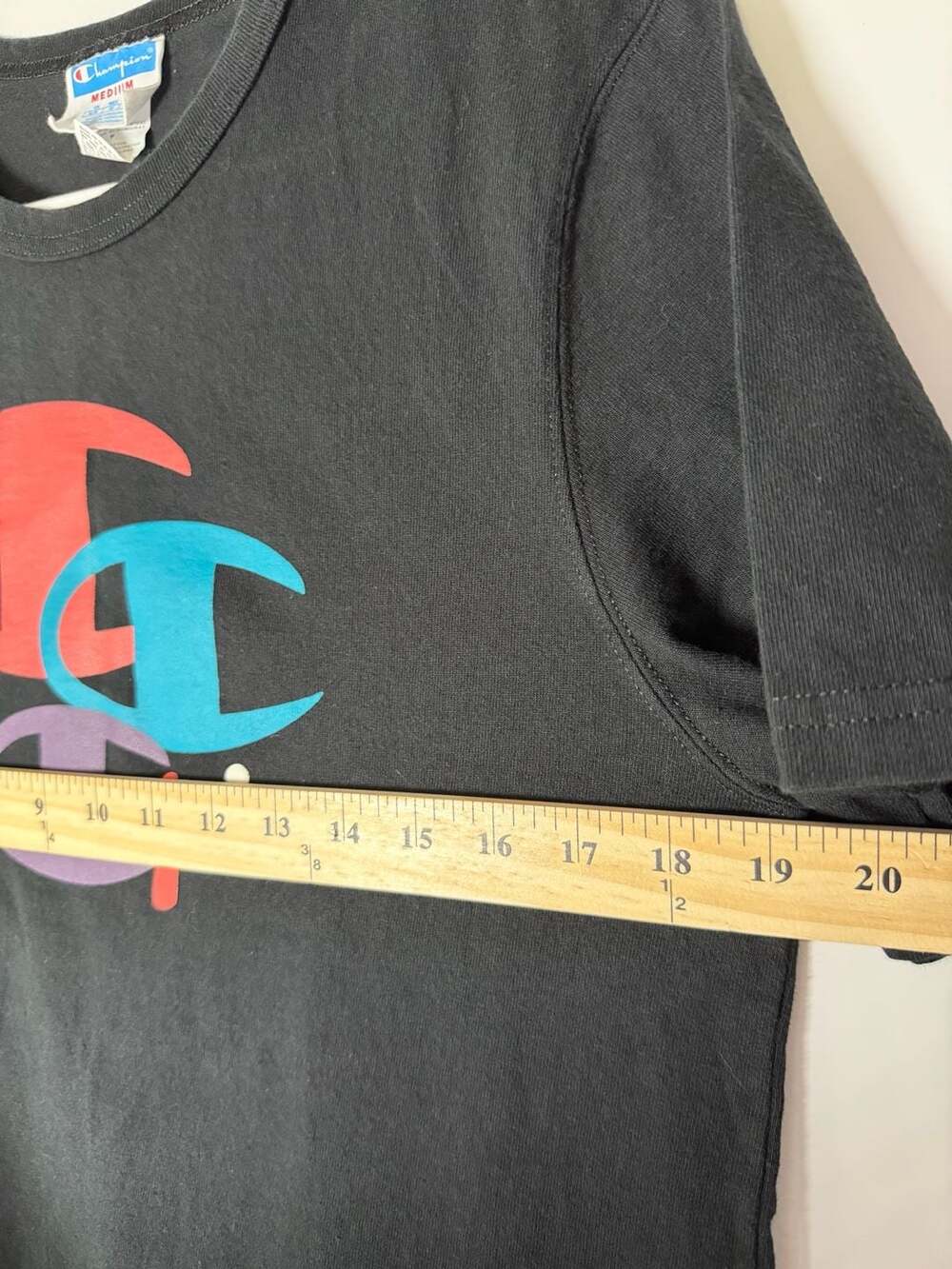 Champion Colorblock Graphics Heavyweight Cotton T-Shirt Unisex M - Picture 4 of 6